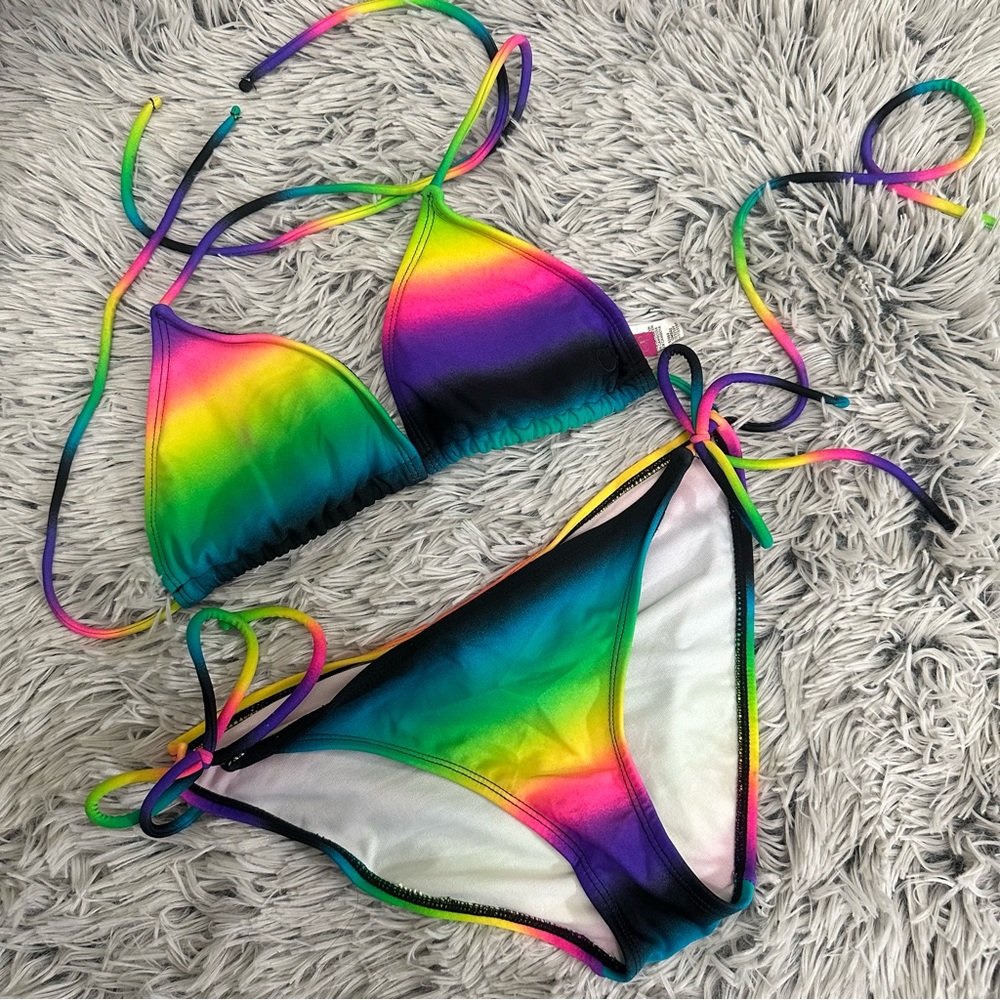Y2K OP Bikini Set